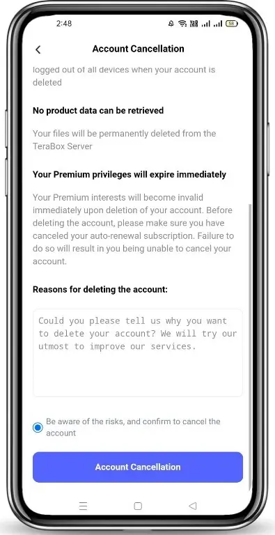 How To Delete Terabox Account? Latest 2024 Best Guidance 5